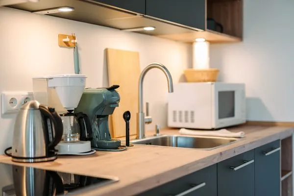 Ferienwohnung Deichkieker Aparthotel Zingst - Küche  Deichkieker