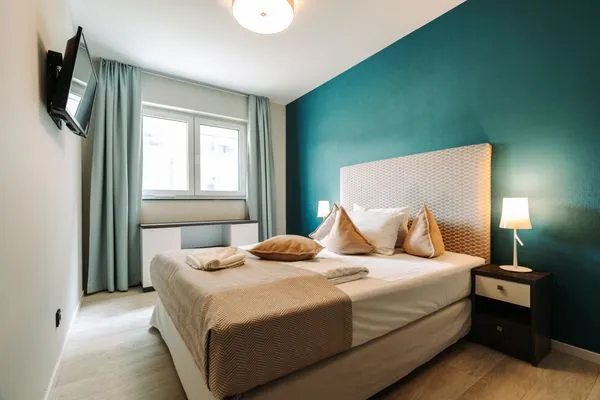 Ferienwohnung Große Strandmuschel Ostseebad Wustrow ZweiWasser Alte Seefahrtschule Schlafzimmer  Große Strandmuschel