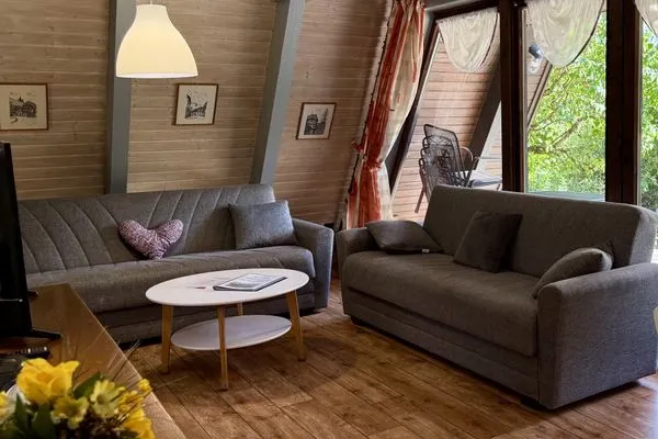 Wohnzimmer  Ferienhaus Hasenglück