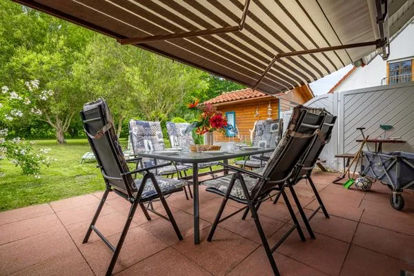 Terrasse Ferienpark Freesenbruch Doppelhaushälfte 9a - Leuchtturm