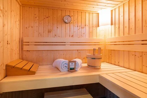 Sauna  Ferienhaus Baltic Huus mit Sauna, Kamin und Sonnenterrasse