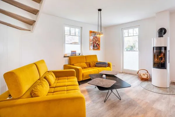 Hauptansicht  Ferienhaus Baltic Huus mit Sauna, Kamin und Sonnenterrasse