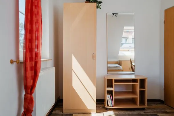 Schlafzimmer mit zwei Einzelbetten Am Deich Am Deich Haus 26