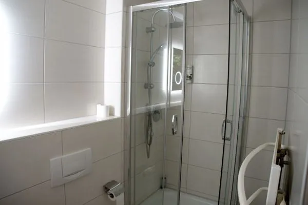 Badezimmer  Ferienwohnung am Nordstrand - strandnah und komfortabel