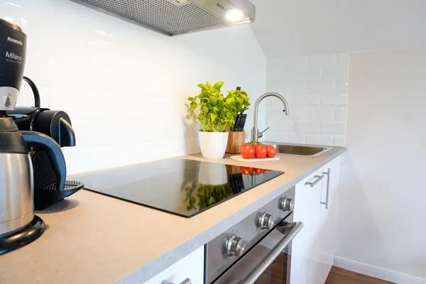 Küche / Küchenzeile  (STR74a) Ferienwohnung "Seaside Club"