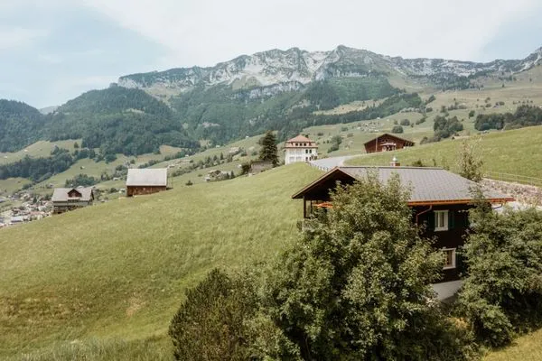 Vogelperspektive  Chalet Engihalde
