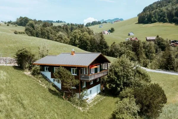 Vogelperspektive  Chalet Engihalde