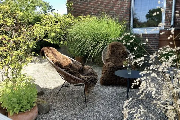 Geschützte Abendterrasse  Ferienhaus Friedrich 15