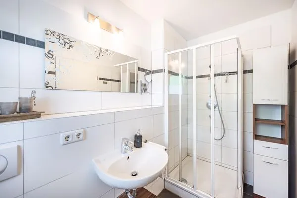 Badezimmer  Kurpark Carré 25 Meeresglück