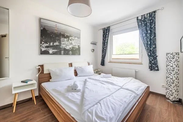 Schlafzimmer  Kurpark Carré 25 Meeresglück