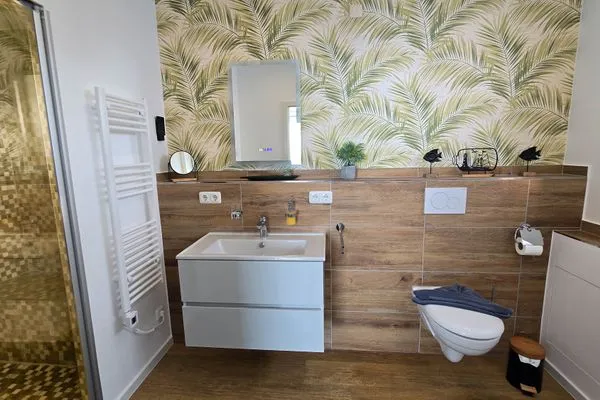 Badezimmer  Ferienhaus Hafenperle