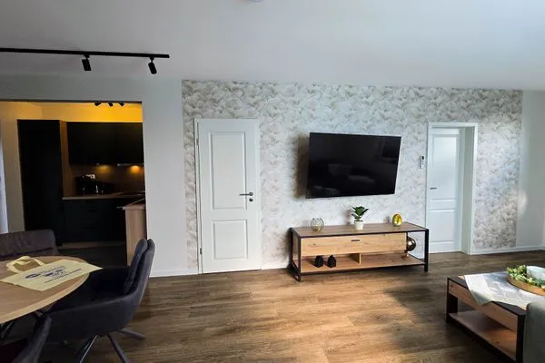 Wohnzimmer  Ferienhaus Hafenperle