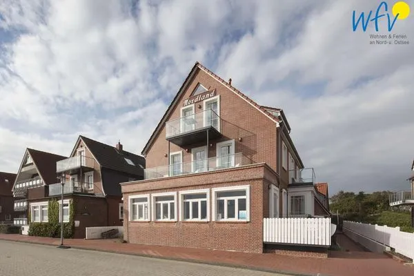 Hauptansicht Haus Nordland Ferienwohnung Gartenblick