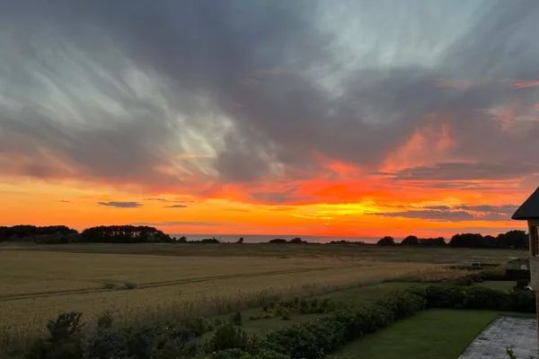 Meerblick  Ferienwohnung Inselblick - bis Hiddensee und nach Mön