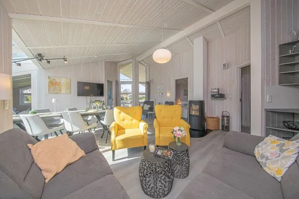 Wohnzimmer  Ferienhaus Strandläufer