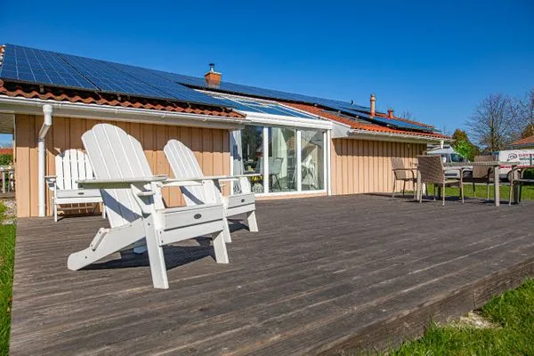 Terrasse  Ferienhaus Strandläufer