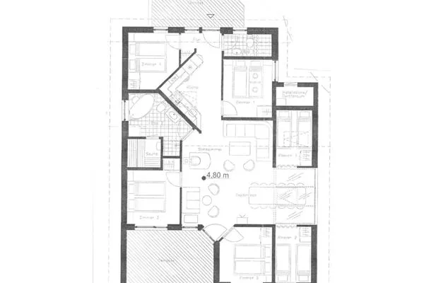 Grundriss  Ferienhaus Strandläufer