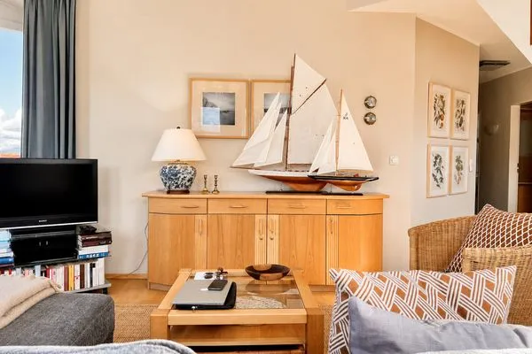 Wohnzimmer  Turmsuite Kühlungsborn