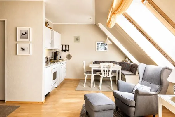 Wohnzimmer  Turmsuite Kühlungsborn