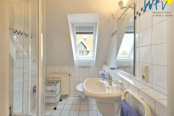 Badezimmer Luv und Lee Ferienwohnung Dornbusch