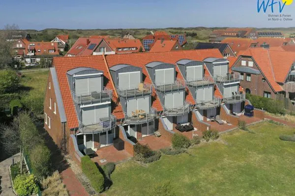 Hauptansicht Haus Ebbe und Flut Ferienwohnung Deichläufer