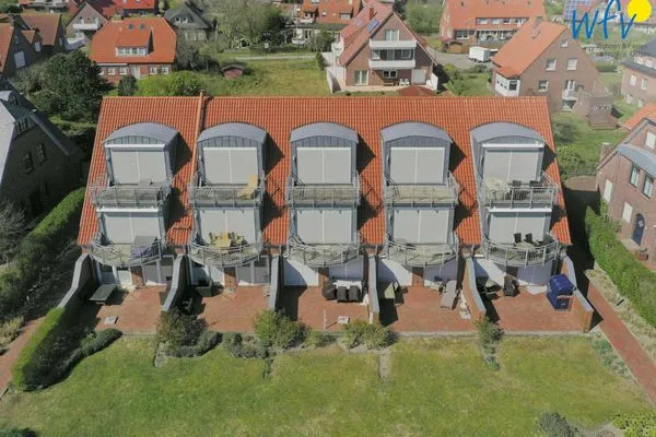 Hauptansicht Haus Ebbe und Flut Ferienwohnung Deichläufer