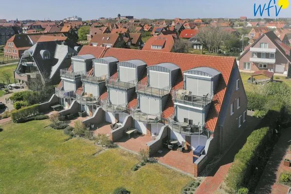 Hauptansicht Haus Ebbe und Flut Ferienwohnung Deichläufer