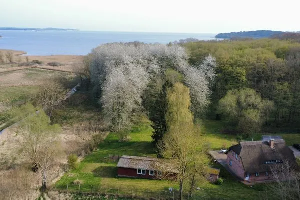 Vogelperspektive  Ferienwohnung im Kollhof - Ruhe und Natur im Süden Rügens