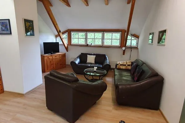 Wohnzimmer  Ferienwohnung im Kollhof - Ruhe und Natur im Süden Rügens