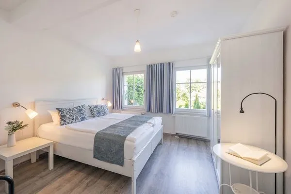 Schlafzimmer  Ferienwohnung Kanten nur 500 Meter bis zum Strand mit Sonnenterrasse