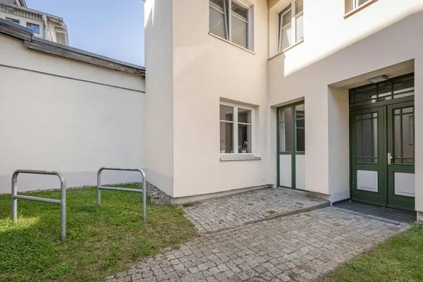 Terrasse  Ferienwohnung Kanten nur 500 Meter bis zum Strand mit Sonnenterrasse