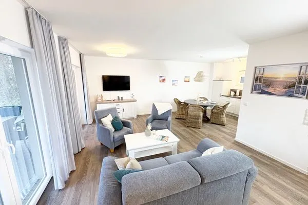 Wohnzimmer mit offener Küche  Meerglück (50.0.M)