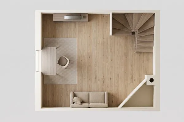 Grundriss  Ferienhaus Haff-Sommer mit Kamin, Sauna und Terrasse