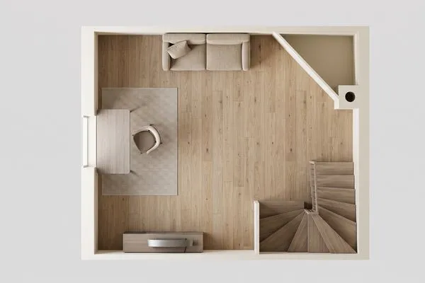 Grundriss  Ferienhaus Haff-Liebe mit Sauna, Kamin und Sonnenterrasse