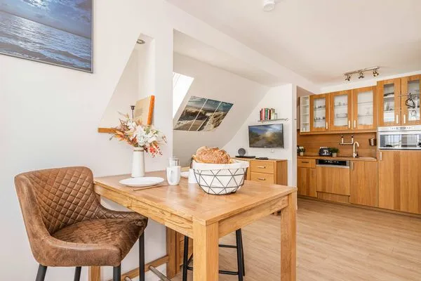 Wohnzimmer  Villa Sanke App. Seeblick nur 200 Meter zum Strand mit Ostseeblick