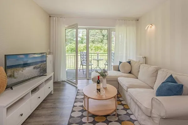 Hauptansicht  Ferienwohnung Lieblingseck nur 400 m zum Strand mit Balkon