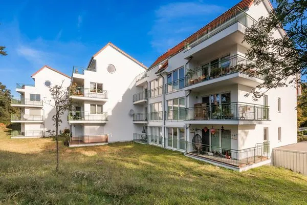 Fassade / Eingang  Ferienwohnung Lieblingseck nur 400 m zum Strand mit Balkon