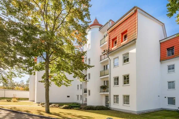 Fassade / Eingang  Ferienwohnung Lieblingseck nur 400 m zum Strand mit Balkon