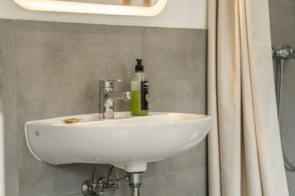 Badezimmer  Ferienwohnung Achterdeck Eckernförde