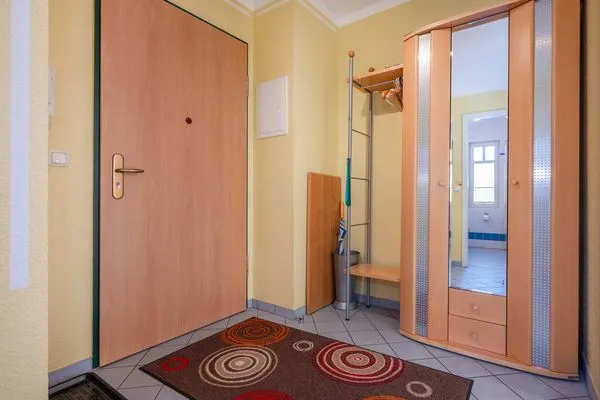 Fassade / Eingang  Ferienwohnung Koralle nur 500 m zum Strand mit Balkon