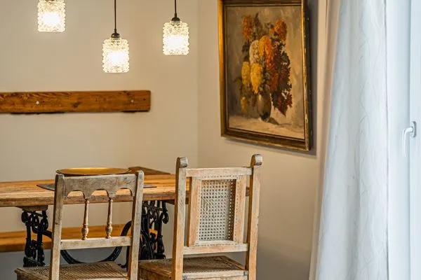 Wohnzimmer  Ferienwohnung Shabby-Chick Eckernförde