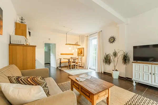 Wohnzimmer  Ferienwohnung Shabby-Chick Eckernförde