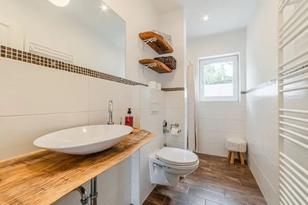 Badezimmer  Ferienwohnung Oberdeck Eckernförde