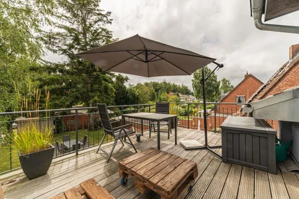 Terrasse  Ferienwohnung Oberdeck Eckernförde