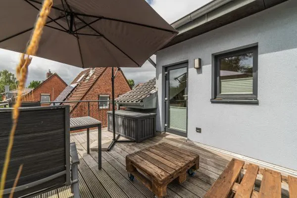 Terrasse  Ferienwohnung Oberdeck Eckernförde