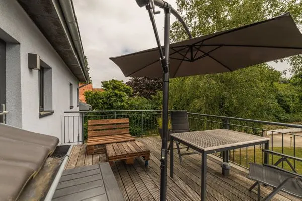 Terrasse  Ferienwohnung Oberdeck Eckernförde