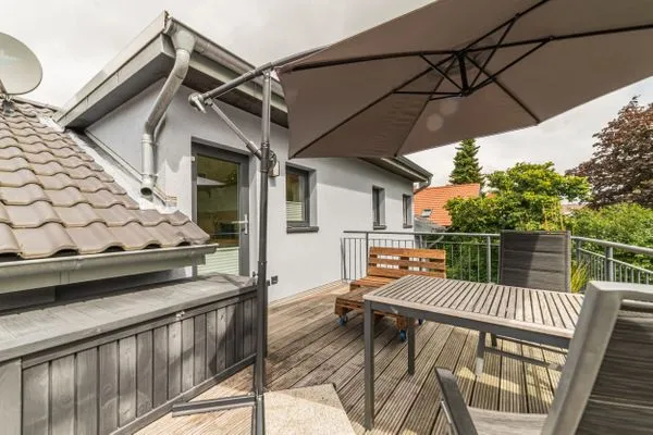 Terrasse  Ferienwohnung Oberdeck Eckernförde