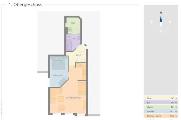  Ferienwohnung Inselwohnung Lindau Insel - Grundriss