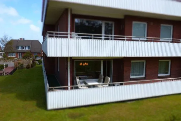 Balkon der Ferienwohnung Kreft in Wittdün auf Amrum Haus Seeadler Ferienwohnung *Kreft*