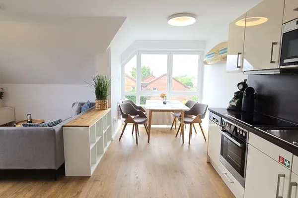 Wohnzimmer  Ferienwohnung "Ostseebude 11" am Schönberger Strand